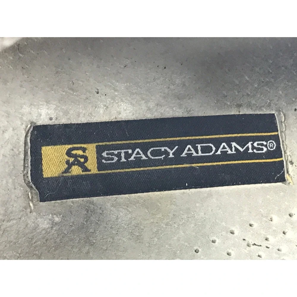 Stacy Adams Oxford Mens Black Leather Square Toe Lace Up Dress Shoes Size 11 M‎
